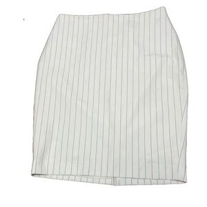 Express White Pinstripe Pencil Skirt